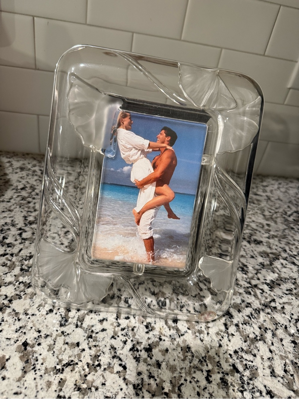 Crystal Clear Glass Picture Frame - Transparent